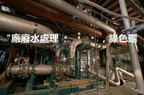 “廠廢水處理，綠色環(huán)保新篇章”